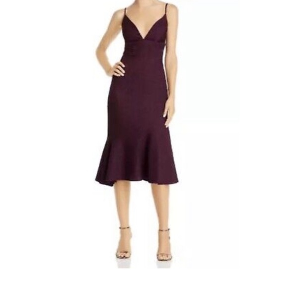 NWT Avery G Flounce Midi Dress - Picture 1 of 8